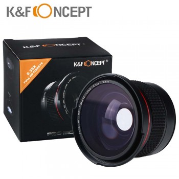 58mm Wide Angle Fisheye Camera Lens 0.35x with a Macro Lens for Canon EOS 700D 650D 600D 550D 1100D Rebel T5i T4i T3i T3 T2i