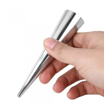 5Pcs/Set Useful DIY Cones Stainless Steel Spiral Baking Croissant Pastry Croissant Tube Horn Pastry Tool Bakeware