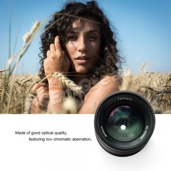 7artisans 55mm F1.4 Large Aperture Portrait Prime Lens for Sony E Mount for Fuji M4/3-Mount EOS-M Mount A6300 A6500 X-A1 G5 M5
