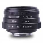 new arrive fujian 35mm f1.6 C mount  camera CCTV Lenses II for N1 Fujifilm Fuji NEX Micro 4/3 EOS B free shipping