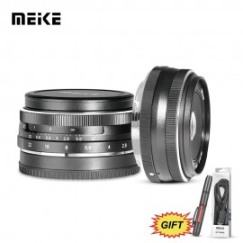 Meike 28mm f/2.8 Manual Focus Fixed Lens for Sony E Mount Digital Cameras NEX3/5/6/7/A5000/A5100/A6000/A6100 and A6300+Free Gift