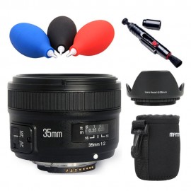 Yongnuo YN35mm F2 Lens Wide-angle Large Aperture Fixed Auto Focus Lens for Nikon D7100 D3200 D3300 D3100 D5100 D90 DSLR Cameras