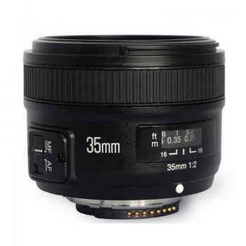 Yongnuo YN35mm F2 Lens Wide-angle Large Aperture Fixed Auto Focus Lens for Nikon D7100 D3200 D3300 D3100 D5100 D90 DSLR Cameras