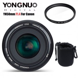 YONGNUO YN50mm 50mm F1.4 Standard Prime Lens Large Aperture Auto Focus Lens for Canon EOS 6D 70D 5D2 5D3 600D 60D DSLR Camera