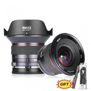 MEKE 12mm f/2.8 Ultra Wide Angle Fixed Lens for Sony E mount A6300 A6000 A6500 A5000 NEX3/5/6 Camera with APS-C