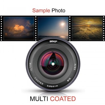 MEKE 12mm f/2.8 Ultra Wide Angle Fixed Lens for Sony E mount A6300 A6000 A6500 A5000 NEX3/5/6 Camera with APS-C
