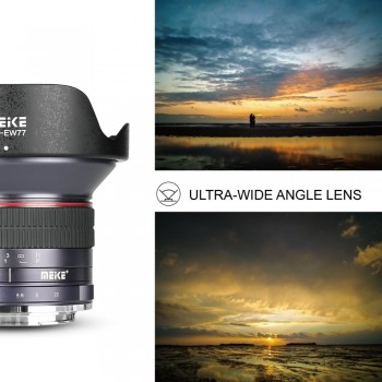 MEKE 12mm f/2.8 Ultra Wide Angle Fixed Lens for Sony E mount A6300 A6000 A6500 A5000 NEX3/5/6 Camera with APS-C