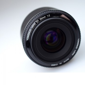Ulanzi Yongnuo 35mm Lens YN35mm F2 lens For Canon Wide-angle Large Aperture Fixed Auto Focus Lens EF Mount EOS Camera w Lens Bag