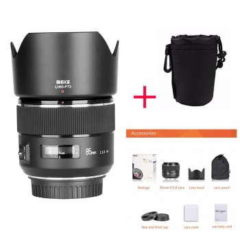 Meike 85mm F/1.8 Auto Focus Full Frame Aspherical Medium Telephoto Prime Lens for Canon EOS 1300D 750D 1100D 600D DSLR Cameras