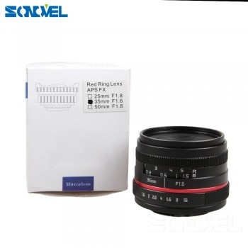 35mm F1.6 Manual Wide Angle Lens for Sony E Mount Nex-5T Nex-F3 Nex-6 Nex-7 Nex-5R A6300 A6100 A5100 A6000 A6500 A5000 A3100