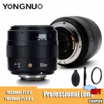 Original YN50mm Lens YN50mm F1.4 F1.4N E Standard Prime Lens Large Aperture Auto Focus Lens for Canon EOS Foe Nikon DSLR Camera