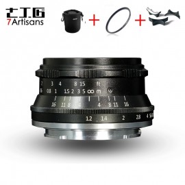 7artisans 35mm F1.2 Prime Lens for Sony E-mount / for Canon EOS-M / for Fuji XF APS-C Mirrorless Camera Manual Focus Fixed Lens
