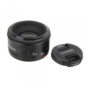 YONGNUO YN50mm Lens fixed focus lens EF 50mm F/1.8 AF/MF lense Large Aperture Auto Focus Lens +52MVUV+Hood For Canon DSLR Camera