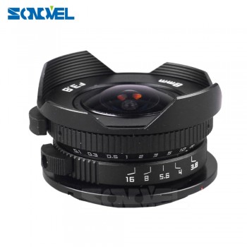 8mm F3.8 Fish-eye C mount Wide Angle Fisheye Lens Focal length Fish eye Lens Suit For Panasonic Olympus Micro Four Thirds M4/3