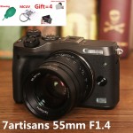 7artisans 55mm F1.4 Large Aperture Portrait Manual Focus Micro Camera Lens Fit for Canon EOSM sony E-Mount Fuji FX Amount lens