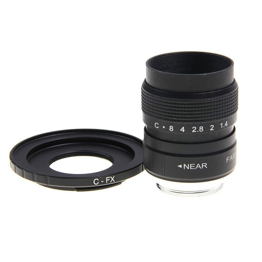 Fujian 25mm F1.4 CCTV TV Movie lens+C Mount to Fuji Fujifilm X-A2 X-A1 X-T1 X-T2 X-T10 X-E1 X-E2 X-1M X-Pro1 X-Pro2 X-MOUNT