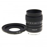 Fujian 25mm F1.4 CCTV TV Movie lens+C Mount to Fuji Fujifilm X-A2 X-A1 X-T1 X-T2 X-T10 X-E1 X-E2 X-1M X-Pro1 X-Pro2 X-MOUNT