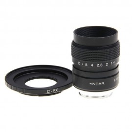 Fujian 25mm F1.4 CCTV TV Movie lens+C Mount to Fuji Fujifilm X-A2 X-A1 X-T1 X-T2 X-T10 X-E1 X-E2 X-1M X-Pro1 X-Pro2 X-MOUNT