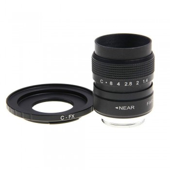 Fujian 25mm F1.4 CCTV TV Movie lens+C Mount to Fuji Fujifilm X-A2 X-A1 X-T1 X-T2 X-T10 X-E1 X-E2 X-1M X-Pro1 X-Pro2 X-MOUNT