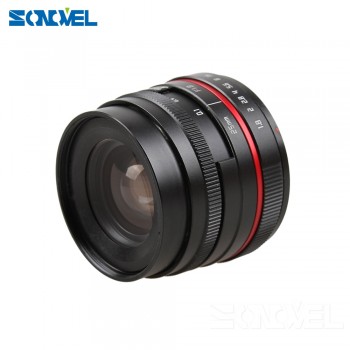 25mm 25 F1.8 Manual Wide Angle Lens+metal Lens Hood for Olympus Panasonic Micro 4/3 M4/3 EP5 GX7 GX8 OM-D E-M5 E-M1 E-M10 E-PL7
