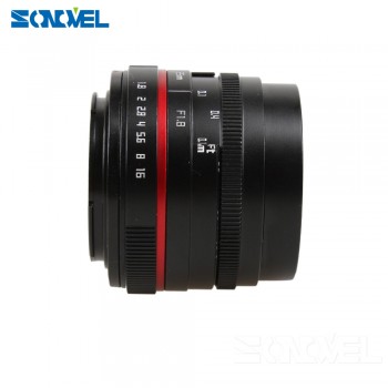 25mm 25 F1.8 Manual Wide Angle Lens+metal Lens Hood for Olympus Panasonic Micro 4/3 M4/3 EP5 GX7 GX8 OM-D E-M5 E-M1 E-M10 E-PL7