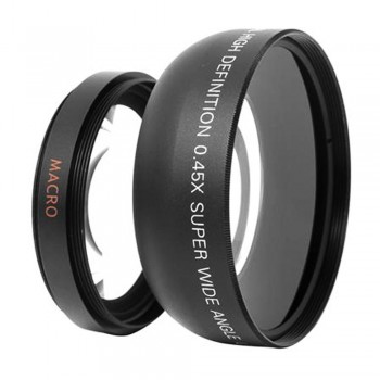 HD 52MM 0.45x Wide Angle Lens with Macro Lens for Canon Nikon Sony Pentax 52MM DSLR Camera