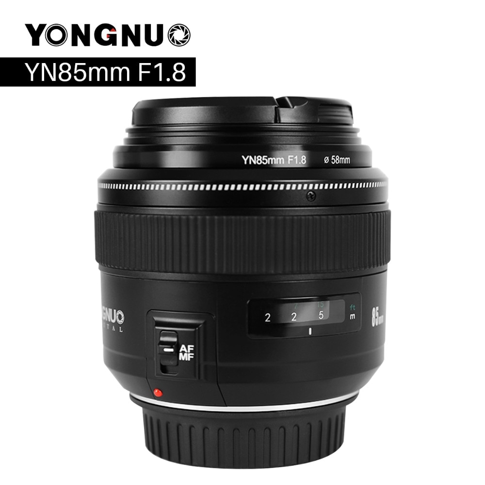 YONGNUO YN85mm F1.8 Camera Lens for Canon EF Mount EOS  85mm AF/MF Standard Medium Telephoto Lenses Fixed Focal Camera Lens
