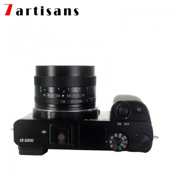 7 artisans 50mm F1.8 Large aperture manual fixed focus micro-single camera lens for canon M sony E-Mount or M4 / 3 Fuji-XF camer