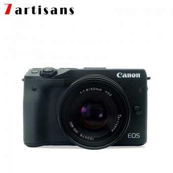 7 artisans 50mm F1.8 Large aperture manual fixed focus micro-single camera lens for canon M sony E-Mount or M4 / 3 Fuji-XF camer