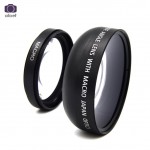 49mm 0.45x Wide Angle Camera Lens With Macro Lens for Sony Alpha NEX-3 NEX-5 NEX-5N for Sony Alpha A3000 with 18-55 lens Black