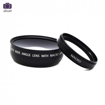 49mm 0.45x Wide Angle Camera Lens With Macro Lens for Sony Alpha NEX-3 NEX-5 NEX-5N for Sony Alpha A3000 with 18-55 lens Black