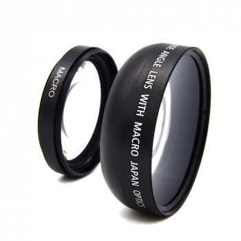49mm 0.45x Wide Angle Camera Lens With Macro Lens for Sony Alpha NEX-3 NEX-5 NEX-5N for Sony Alpha A3000 with 18-55 lens Black