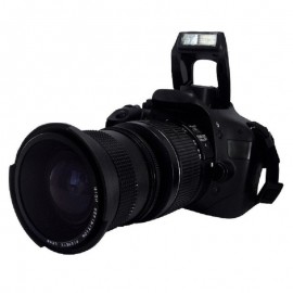 Lightdow 0.35x 58mm Super Fisheye Wide Angle Lens+Macro lens for 58mm Canon 70D 60D 7D 6D 700D 650D 600D 550D 1100D 18-55mm Lens