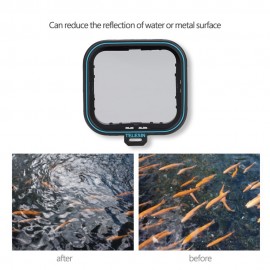 TELESIN Slim Clear Camera Lens Polarizer Lenses Filter Accessory for Gopro Hero 5 6