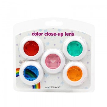 For Fujifilm Instax Mini 7s/8/8+/9 Film Camera 5Pcs Color Filter Close-Up Lens