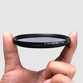 Travor Camera Filter Adjustable Variable ND Filter Adjustable ND2 To ND400 For Canon Nikon Camera (49 52 55 58 62 67 72 77)MM