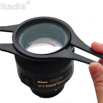1 Pair Plastic Camera Lens Filter Wrench Removal Tool for 37-46mm 49-58mm 62-77mm 82-95mm Sizes Black Photo Studio Accessories