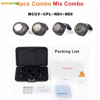 3/4/6pcs/set DJI Spark Multi-Layer Coating Film MCUV/CPL/ND4 ND8 ND16 ND32 Filter Lens HD Clear Waterproof Camera Lens Protector
