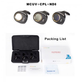 3/4/6pcs/set DJI Spark Multi-Layer Coating Film MCUV/CPL/ND4 ND8 ND16 ND32 Filter Lens HD Clear Waterproof Camera Lens Protector