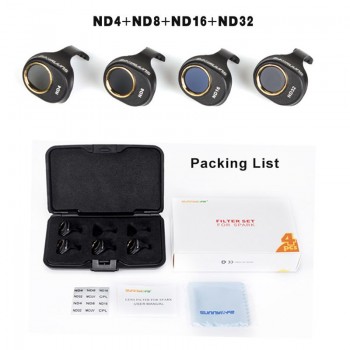 3/4/6pcs/set DJI Spark Multi-Layer Coating Film MCUV/CPL/ND4 ND8 ND16 ND32 Filter Lens HD Clear Waterproof Camera Lens Protector