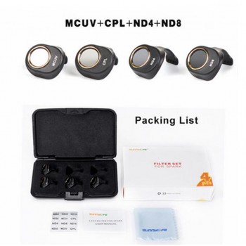3/4/6pcs/set DJI Spark Multi-Layer Coating Film MCUV/CPL/ND4 ND8 ND16 ND32 Filter Lens HD Clear Waterproof Camera Lens Protector