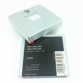 Leitz UVa II UV Filter Lens Protector for Leica Camera TL2 Q D-Lux UV-A Black Silver E39 E43 E46 E49 E52 E55 E60 E62 39 43 46 mm
