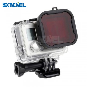 4pcs/lot Lens Filter Diving Filters for Gopro HERO action Camera Housing Case Underwater Len Converter for GoPro acessorios 4 3+