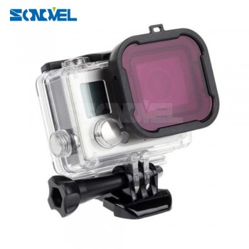 4pcs/lot Lens Filter Diving Filters for Gopro HERO action Camera Housing Case Underwater Len Converter for GoPro acessorios 4 3+