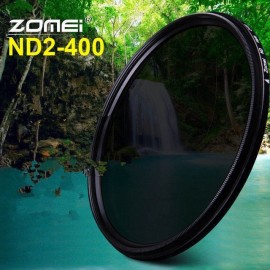 ZOMEi  Optical Glass Ultra Slim Fader ND2-400 Neutral Density Variable 49/52/55/58/62/67/72/77/82mm  ND2-ND400 Lens Filter