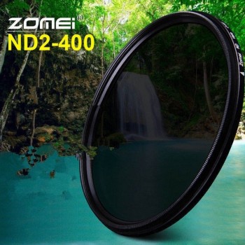 ZOMEi  Optical Glass Ultra Slim Fader ND2-400 Neutral Density Variable 49/52/55/58/62/67/72/77/82mm  ND2-ND400 Lens Filter