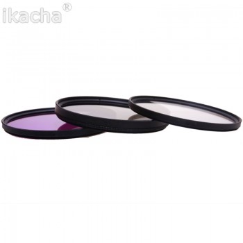 ikacha 49mm 58mm 67mm 55mm UV Filter 52mm FLD CPL Lens Set Lens Hood for Canon eos 600d Sony for Nikon d7100 5200 d5300 d3300