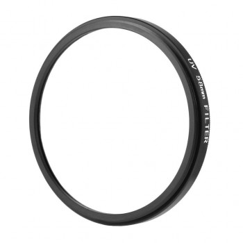 Black amp; Transparent 58mm UV Ultra-Violet Camera Glass metal Lens Filter Lens Protector for ALL 58mm LENS of DSLR / SLR / DC / DV