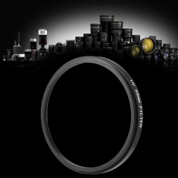 Black amp; Transparent 58mm UV Ultra-Violet Camera Glass metal Lens Filter Lens Protector for ALL 58mm LENS of DSLR / SLR / DC / DV