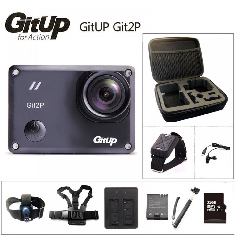 Original GitUP Git2P Action Camera 2K Wifi Sports DV PRO Full HD 1080P 30m Waterproof mini Camcorder 1.5 inch Novatek 96660 Cam